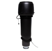 Р-вентилятор Vilpe E190/125/700 c шумопоглотителем, черный