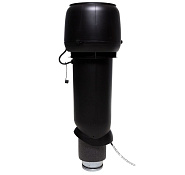 Р-вентилятор Vilpe E190/125/700 c шумопоглотителем, черный