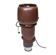 Р-вентилятор Vilpe E190/125/500 c шумопоглотителем, коричневый