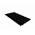 Металлочерепица Grand Line Kamea 0,5 GreenCoat Pural matt RR 33 Черный (RAL 9005 Чёрный янтарь)