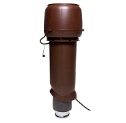Р-вентилятор Vilpe E190/125/700 c шумопоглотителем, коричневый