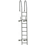 Лестница стеновая Grand Line 2,76 м в комплекте с крепежом цвета по каталогу RAL
