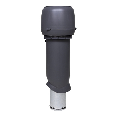 Теплоизолированный вентиляционный выход Vilpe 160/225/700 для труб D110–160 мм Серый
