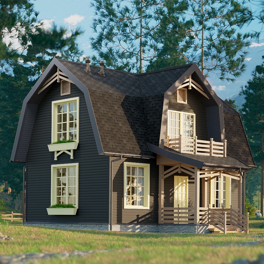 Сайдинг Docke PREMIUM D 4,5 D Корабельный брус (Графит)