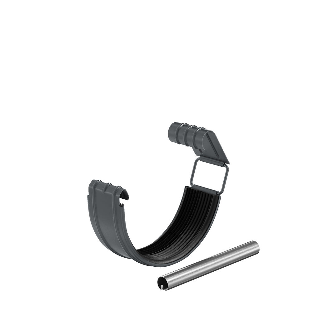 Соединитель желоба в комплекте PU, 125/90 RAL7024