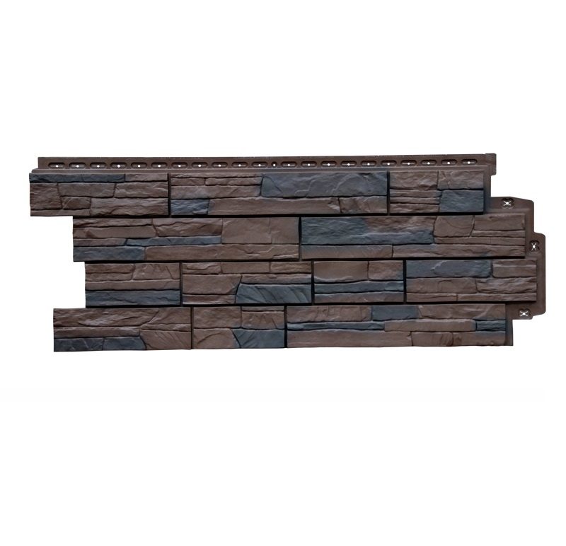 Фасадная панель Grand Line Сланец Design Plus орех