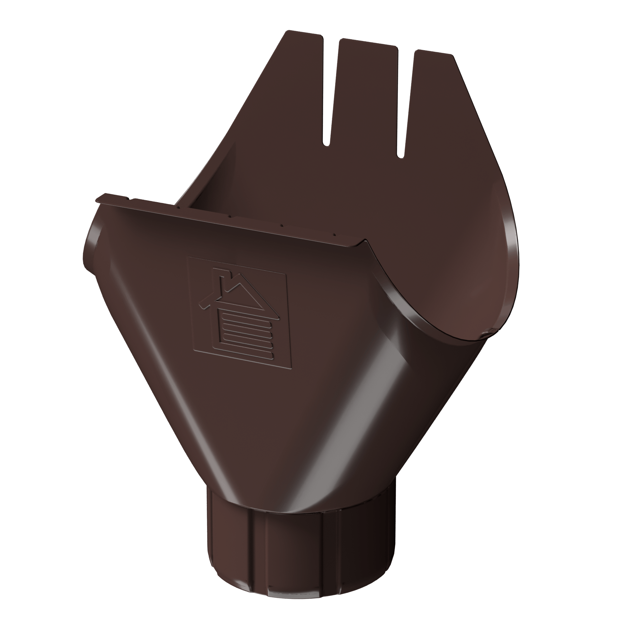 Воронка желоба 125/90 Döcke STAL PREMIUM Шоколад