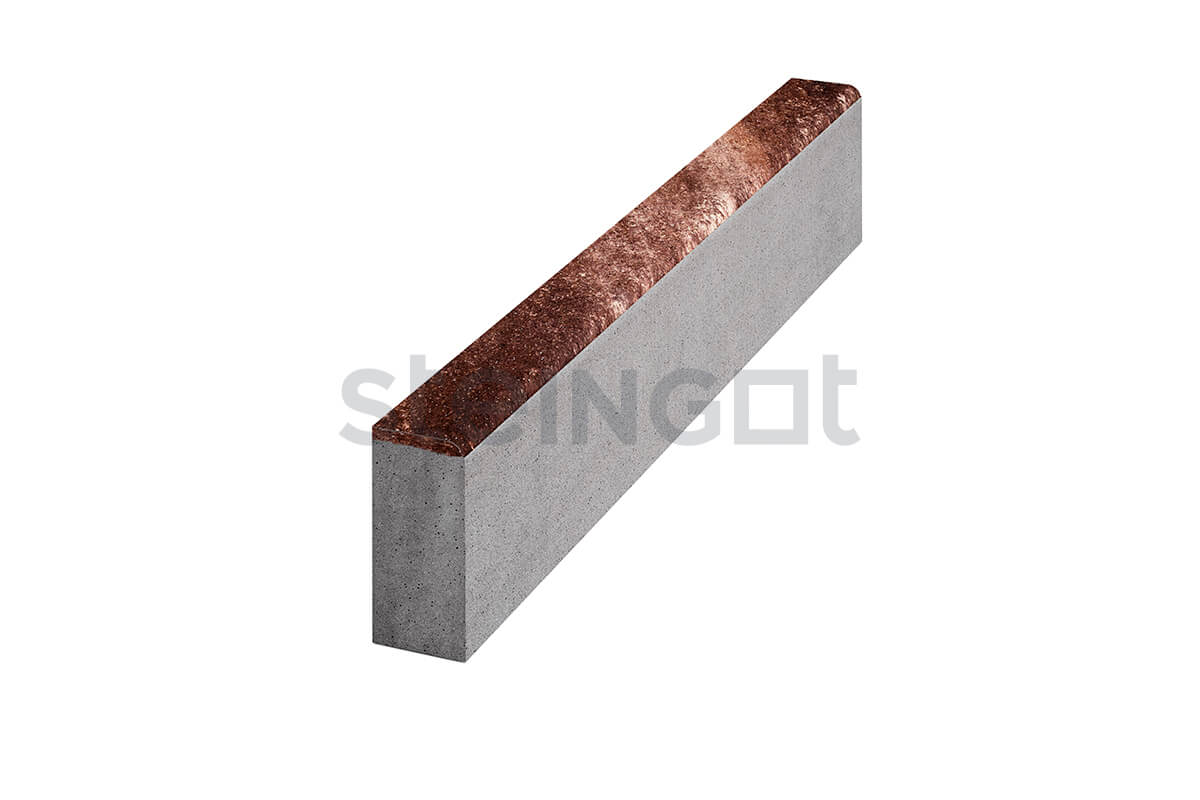 Steingot Бордюр Садовый 1000*200*80 Бурый камень (Stein Brown)