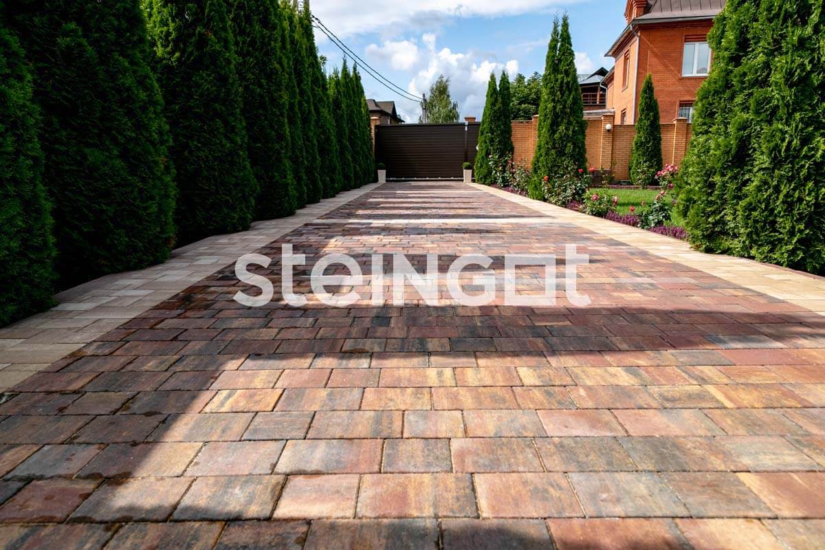 Steingot Тротуарная плитка Новый город Агатовый камень (Blend) 60 мм