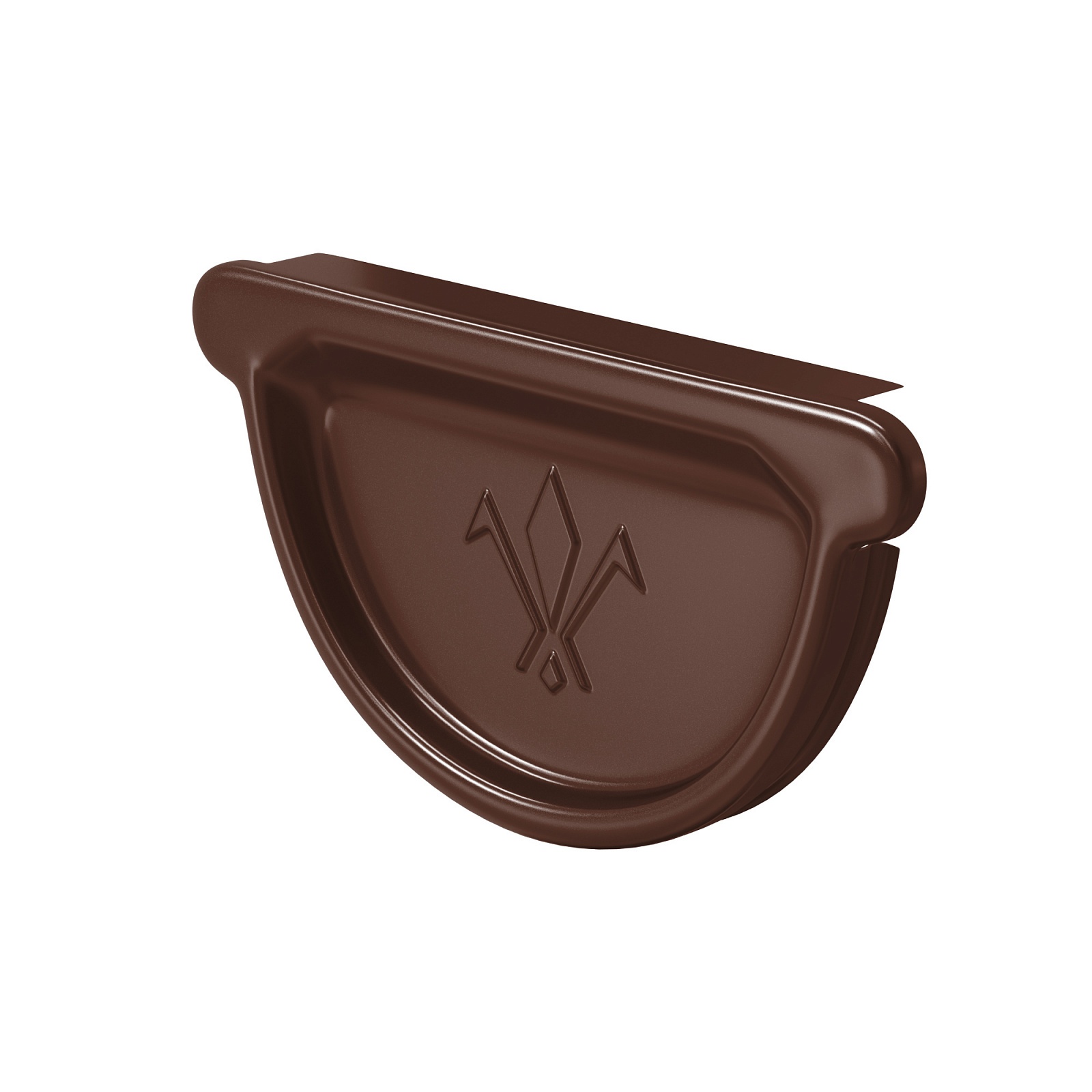 Заглушка универсальная с резиновым уплотнителем PU, 125/90 RAL8017