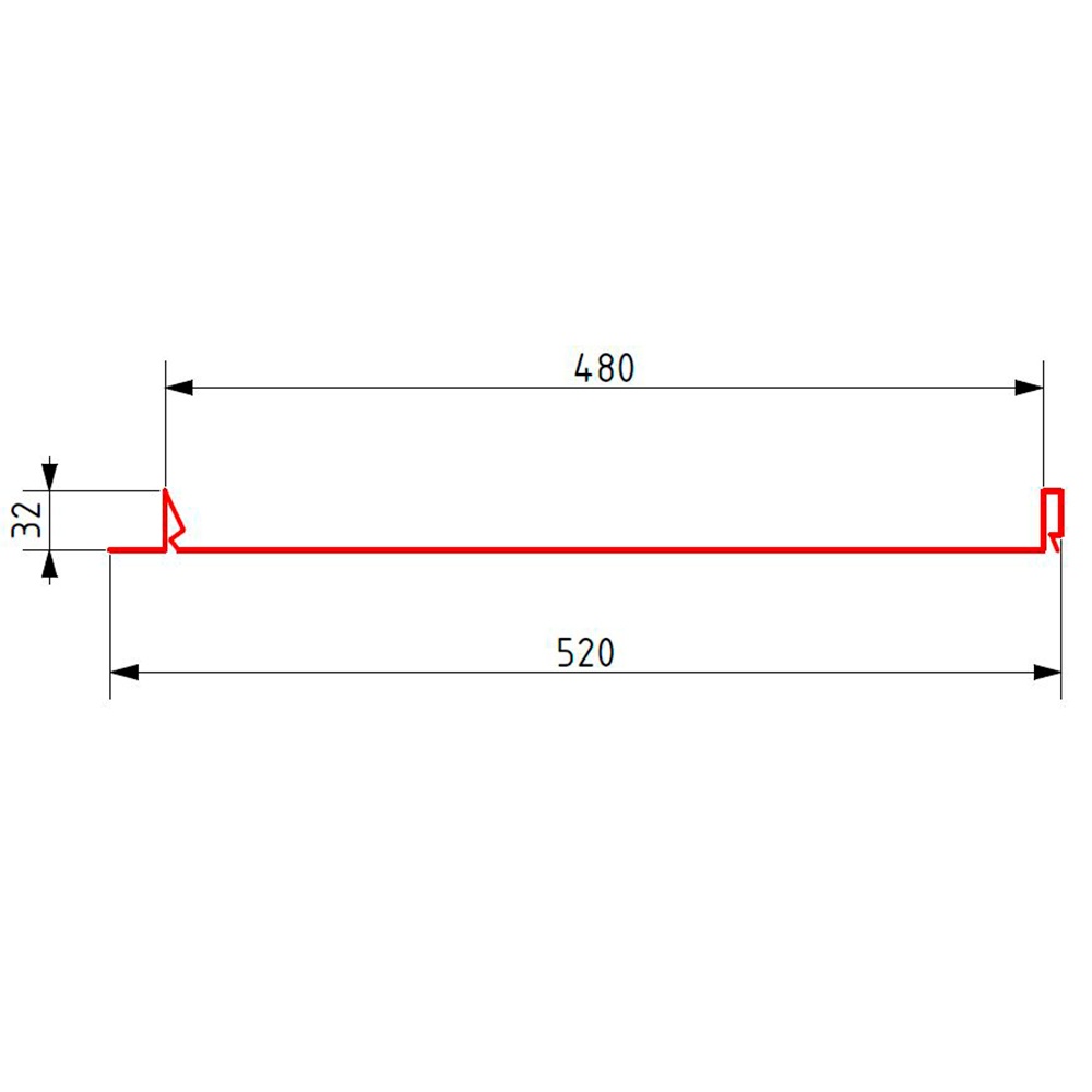Самозащелкивающийся фальц ARMO 0,5 мм GreenCoat Pural BT RR2H3