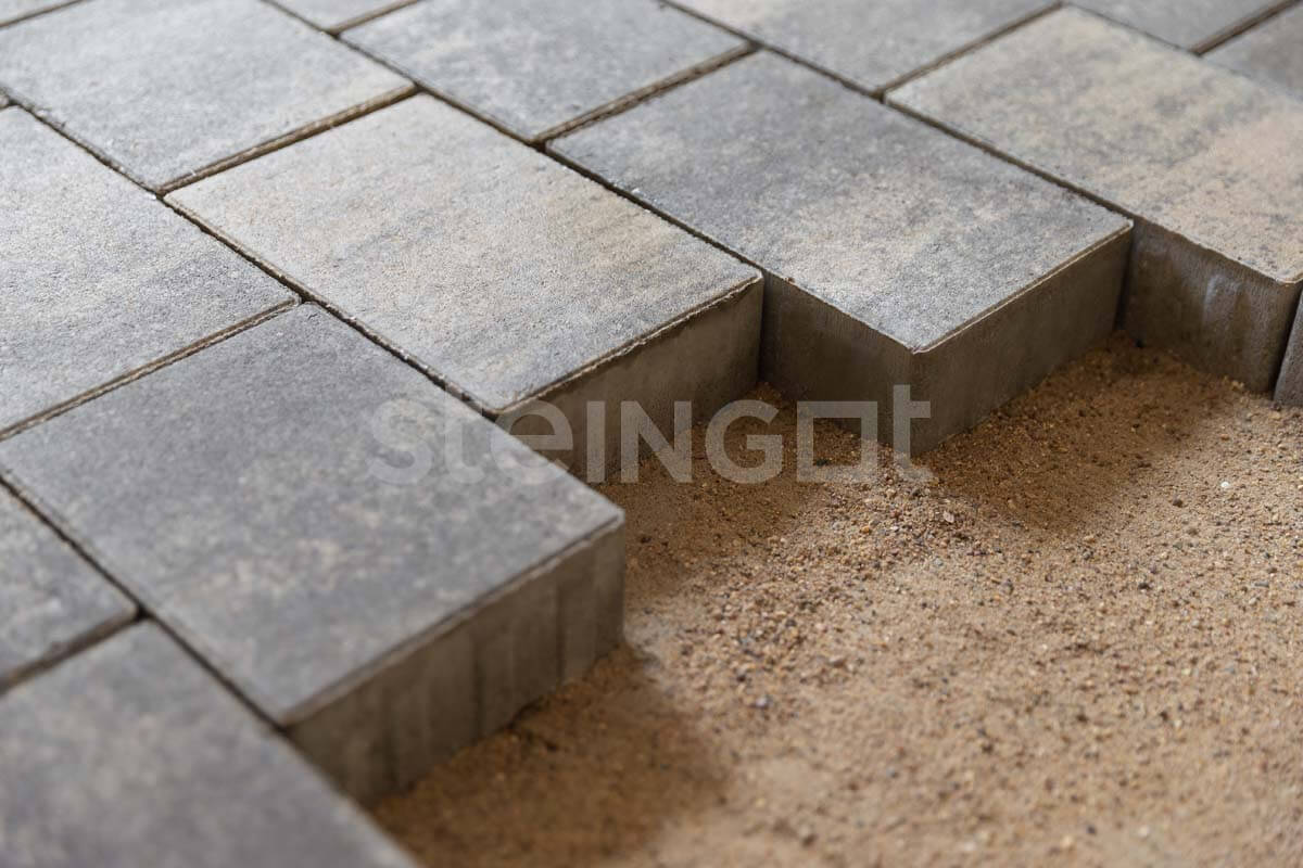 Steingot Тротуарная плитка Новый город Серебристый камень (Stein Silver) 40 мм