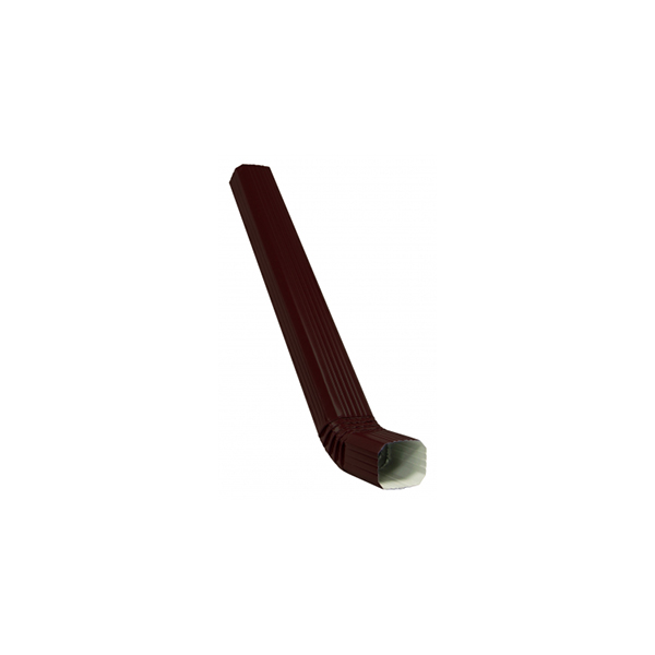 Прямоугольная труба 1м с коленом Grand Line Vortex коричневая