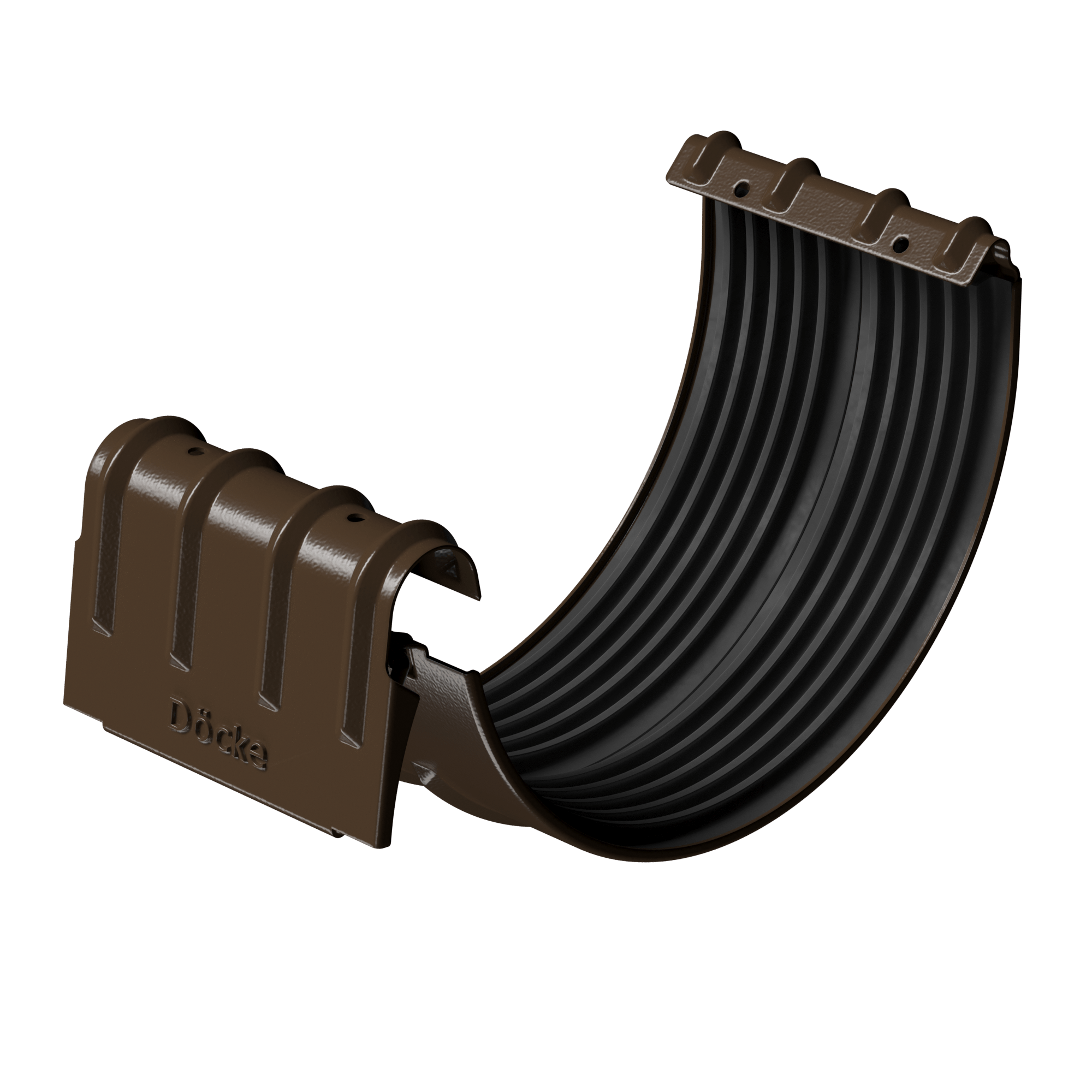 Соединитель желобов Döcke STAL PREMIUM D125 Каштан
