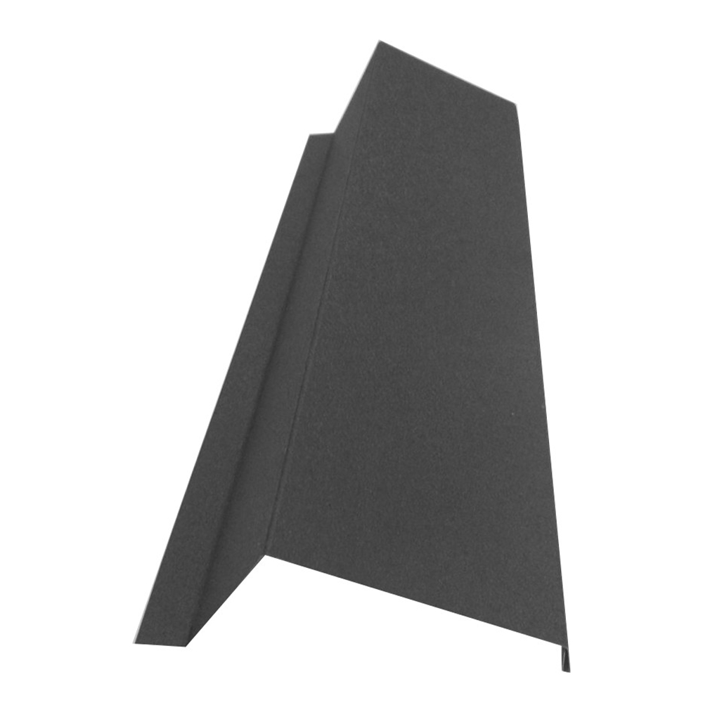 Планка торцевая МП 0.50 мм Grey (темно-серый) Valori 95х120-2000 мм