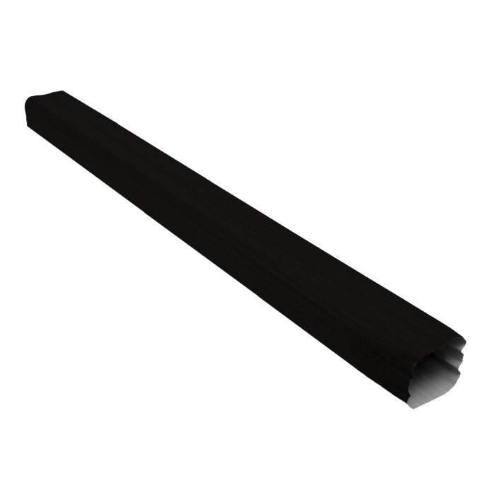 Труба прямоугольная Grand Line Vortex Matt 1м RAL 9005 черный