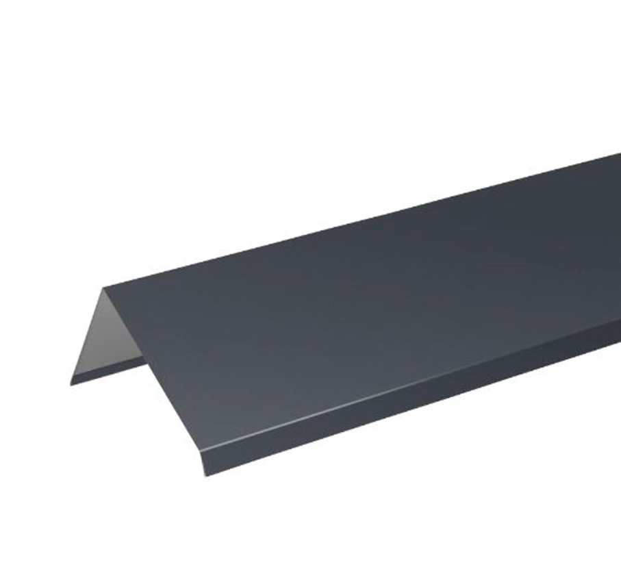 Планка торцевая 120х95х2000 (RAL 7024) 2 м