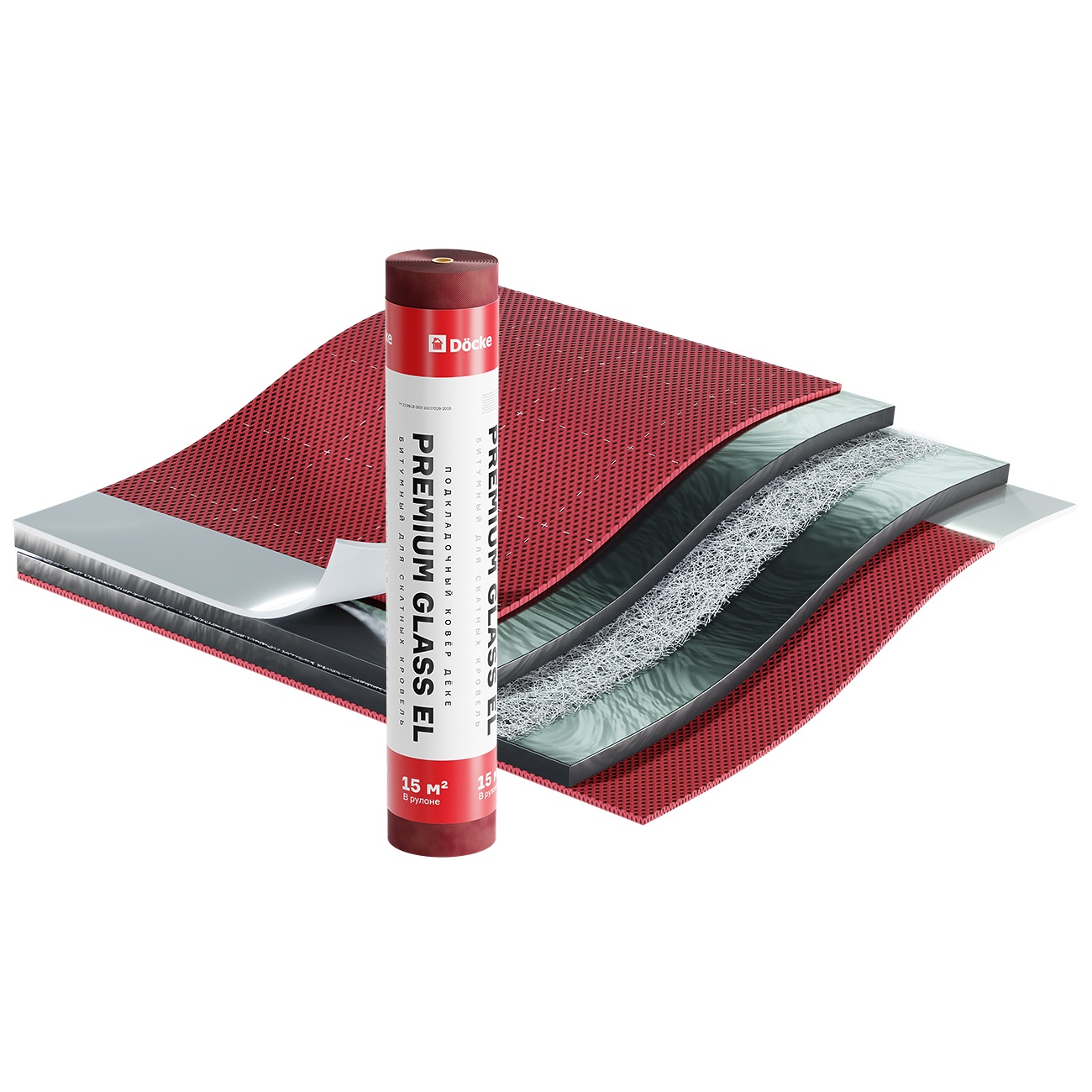 Подкладочный ковер Docke Premium Glass EL 15 м