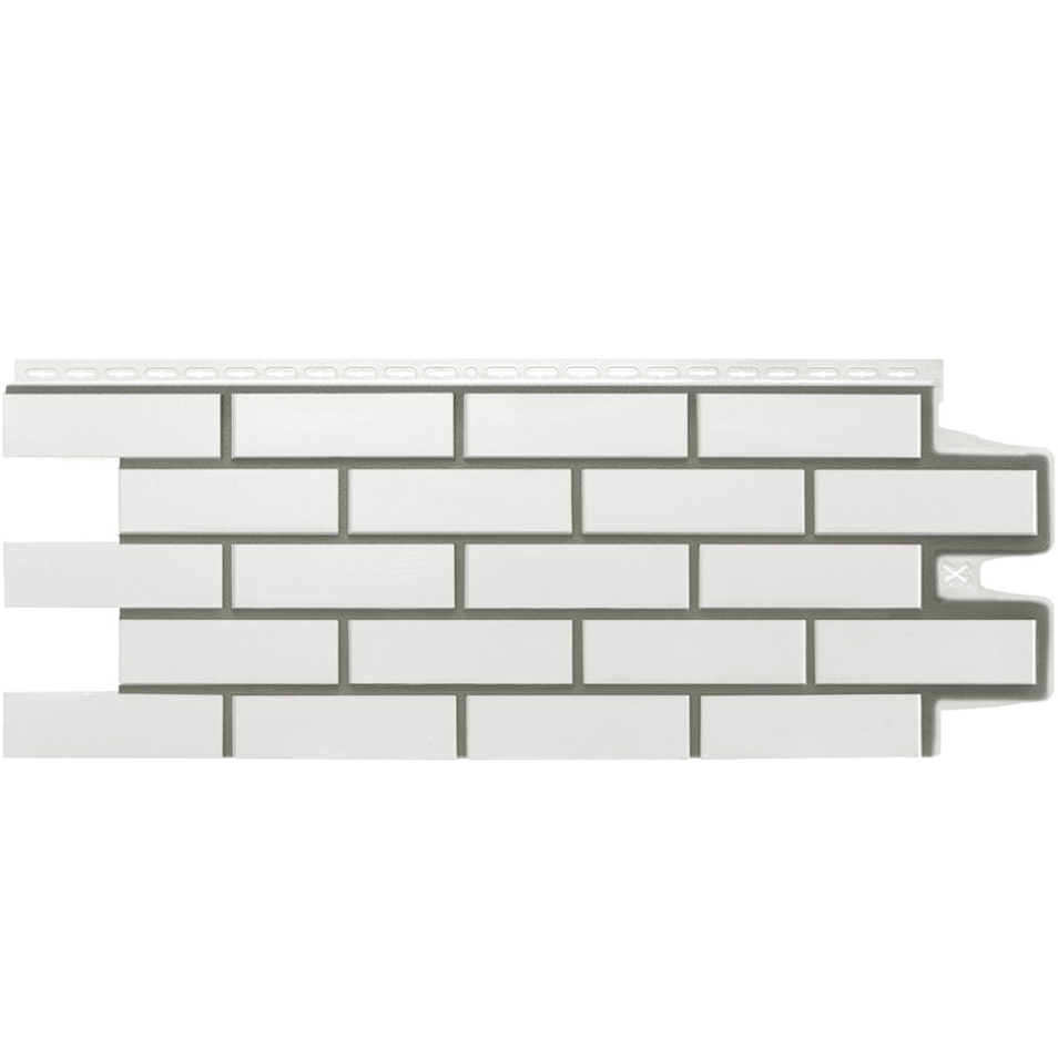 Фасадная панель Grand Line Клинкерный кирпич Design Молочный (шов RAL 7006)