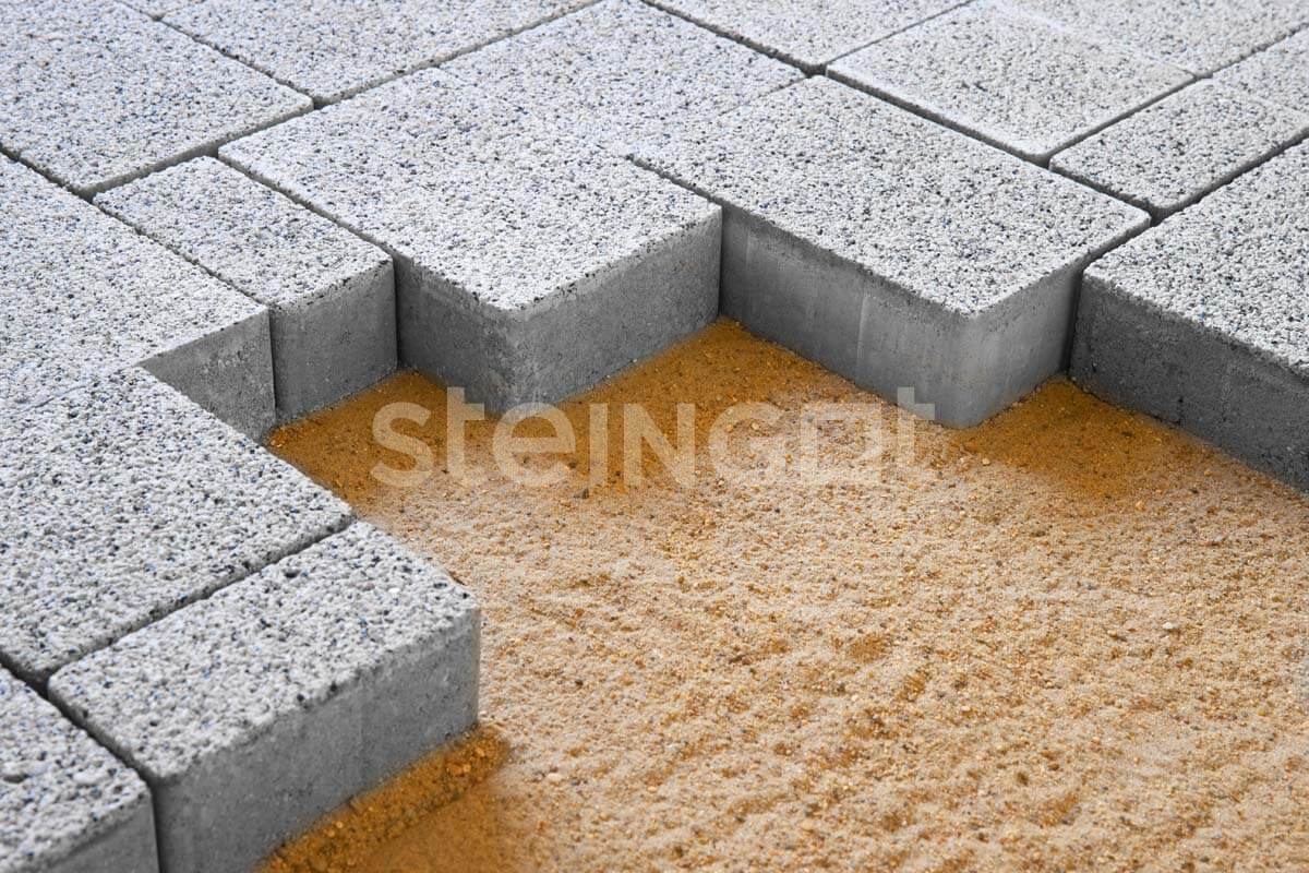 Steingot Тротуарная плитка Бавария Белый гранит (Bianco Nero) 60 мм