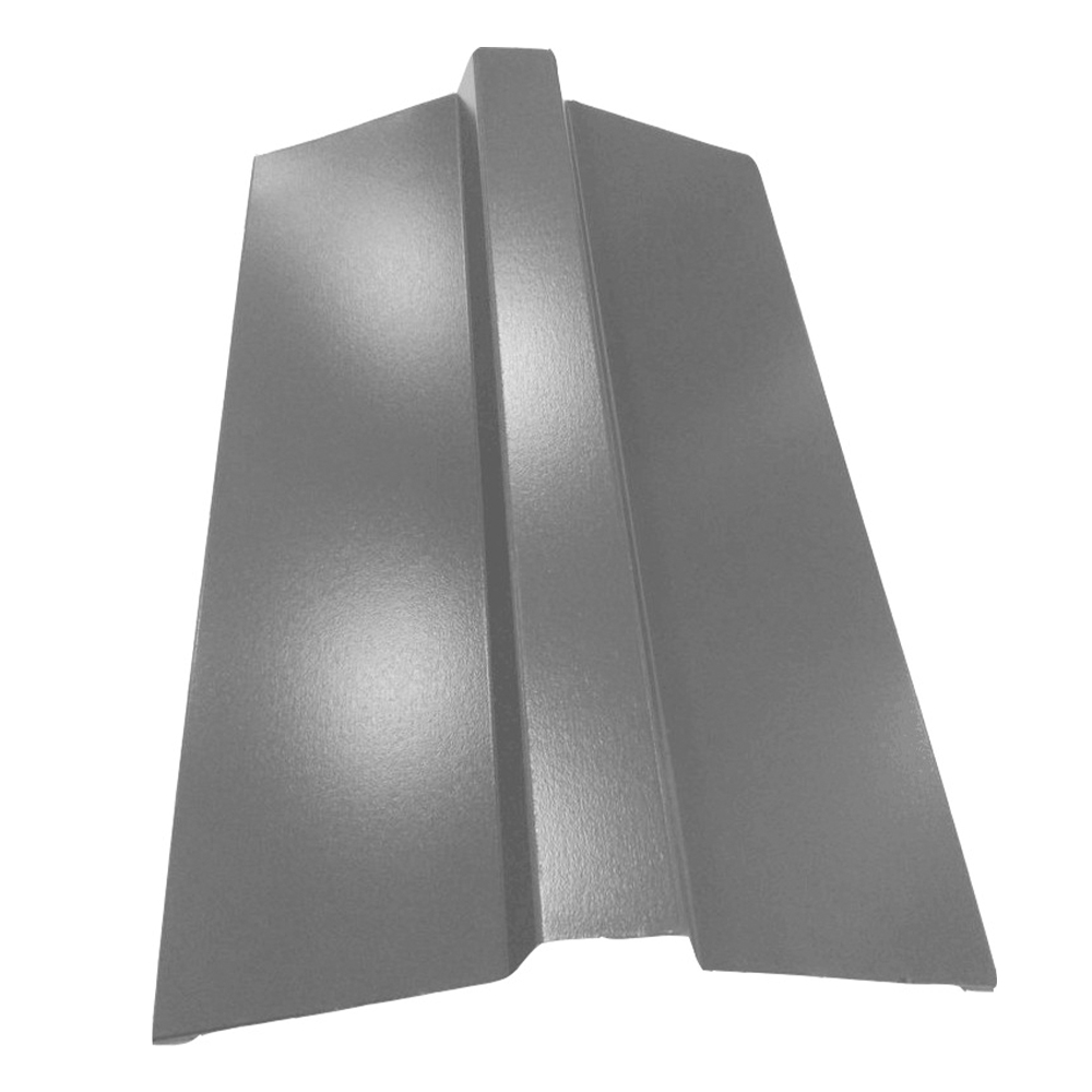 Планка конька плоского МП 0.50 мм Grey (темно-серый) Valori 150х150-2000 мм