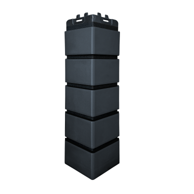 Угол фасадной панели наружный Клинкерный кирпич Design Графит