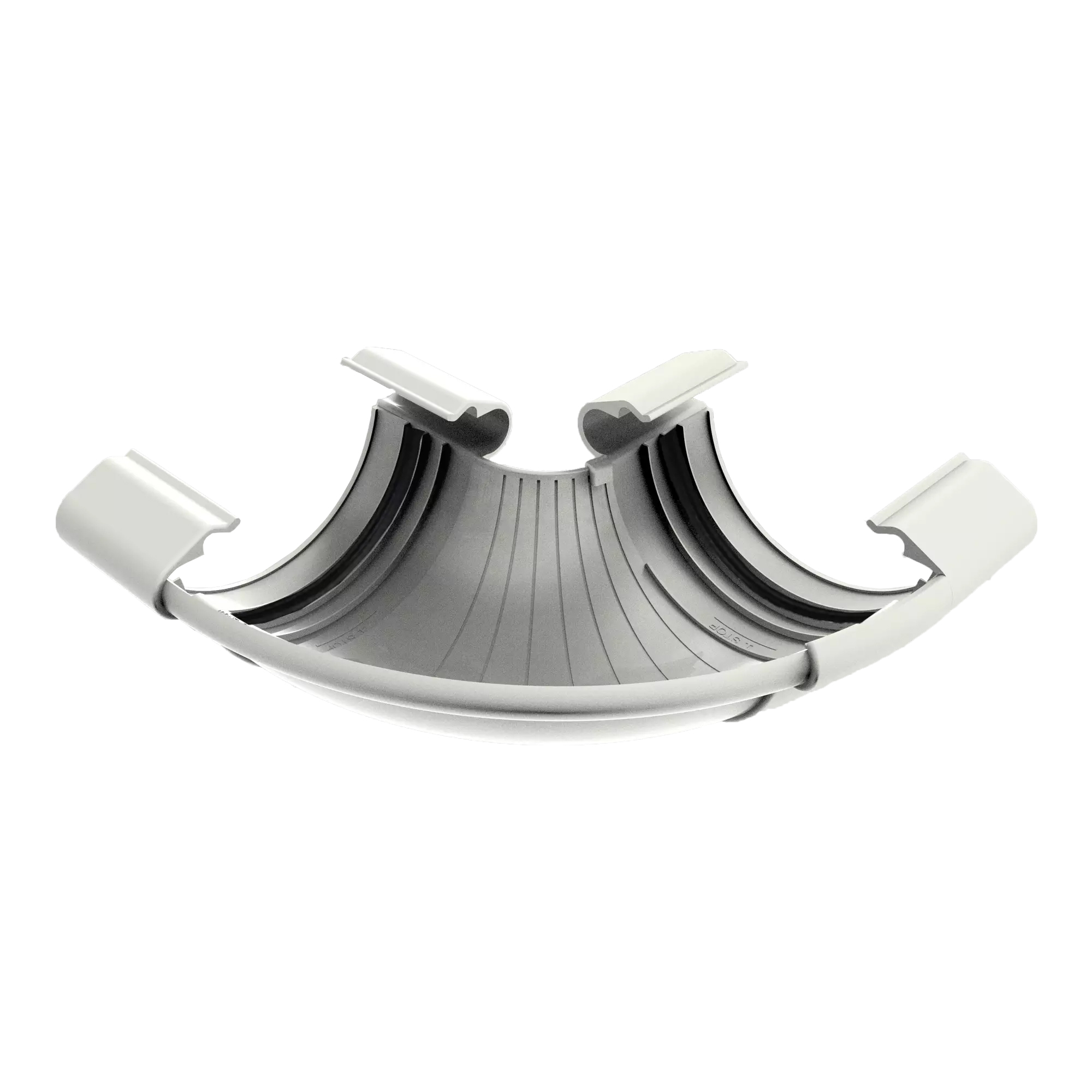 Угол желоба регулируемый 90° - 160°, ТН ПВХ МАКСИ белый