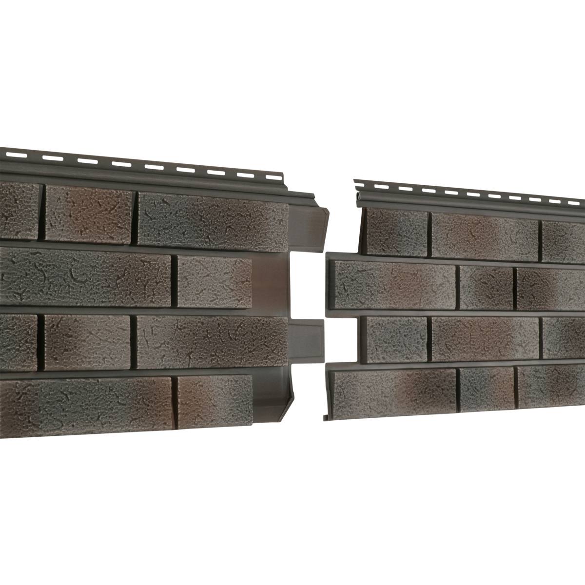 Панель "Стоун-Хаус" серия Клинкер Нордик S-Lock Пепел