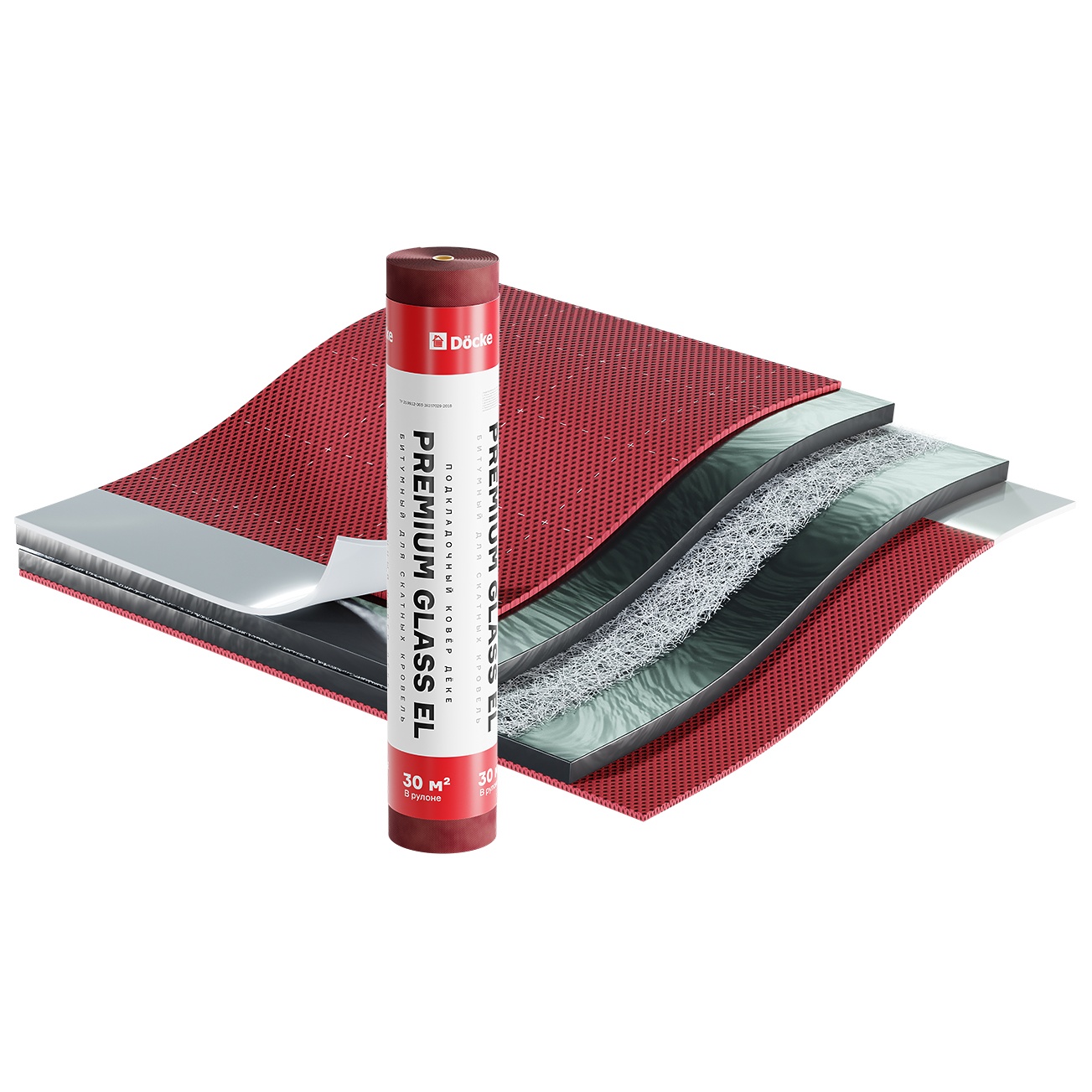 Подкладочный ковер Docke Premium Glass EL 30 м
