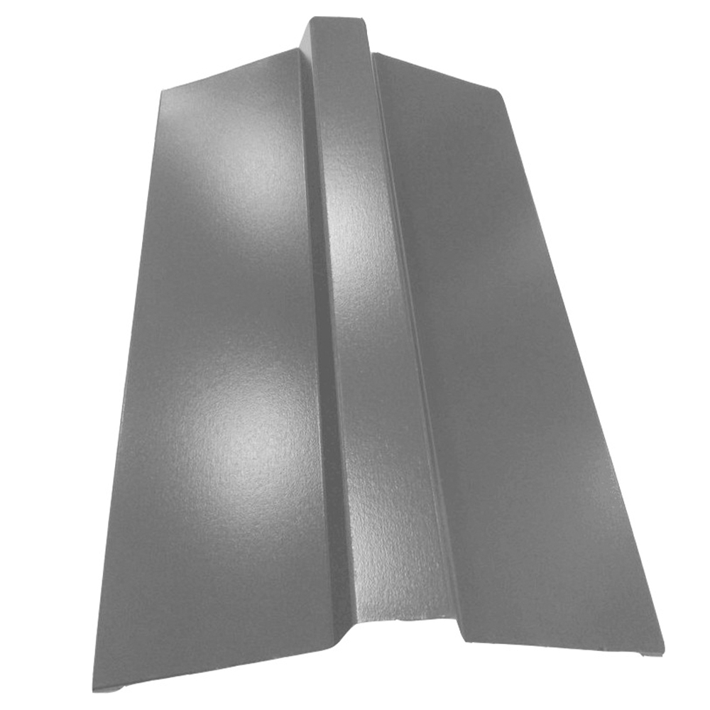 Планка конька плоского 0.45 мм 7024 (темно-серый) ПЭ (150x25x40x25x150) 2 м