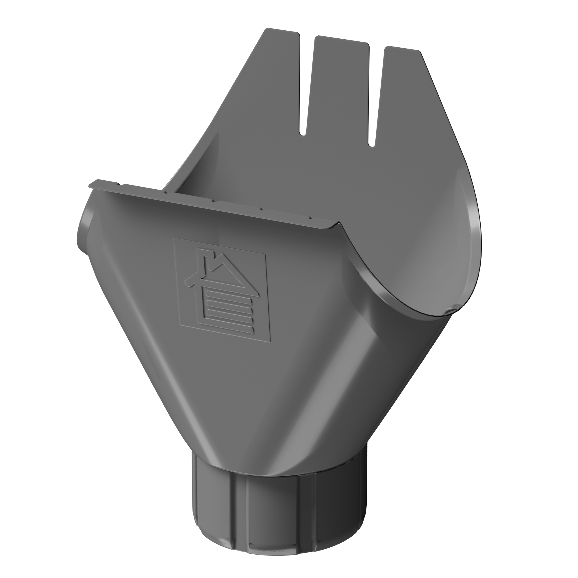 Воронка желоба 125/90 Döcke STAL PREMIUM Графит