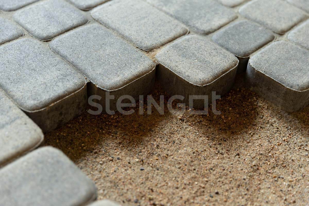 Steingot Тротуарная плитка Классика Серебристый камень (Stein Silver) 60 мм