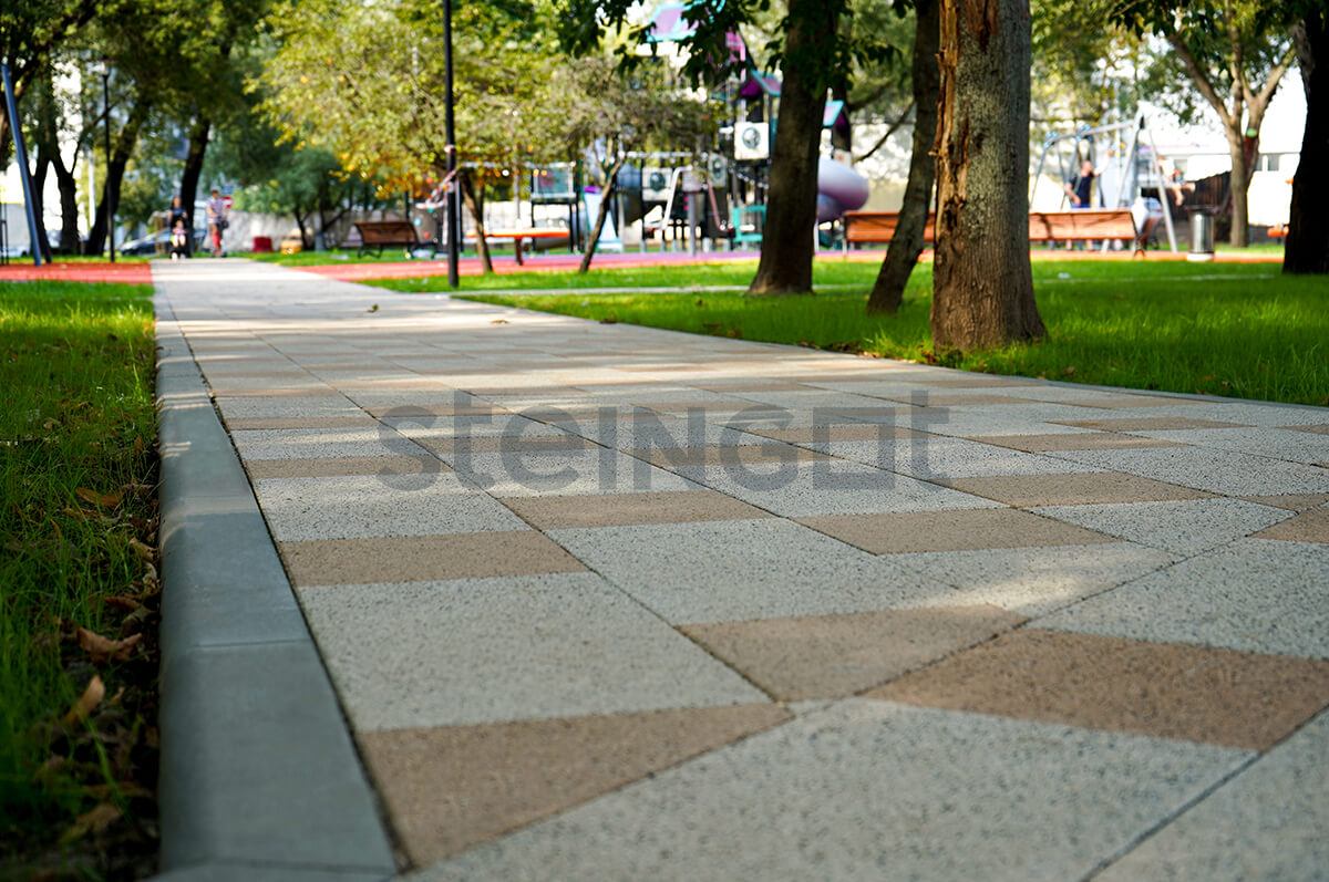 Steingot Бордюр Садовый 1000*200*80 Серый