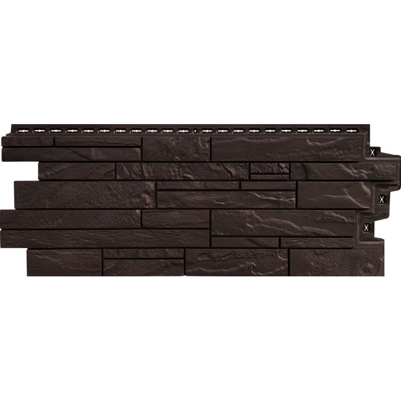 Фасадная панель Grand Line Скала Classic Шоколадный