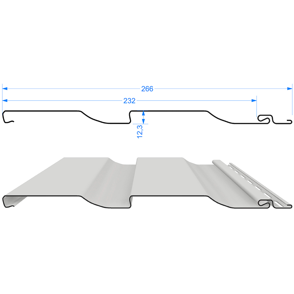 Сайдинг Docke PREMIUM D 4,5 D Корабельный брус (Графит)