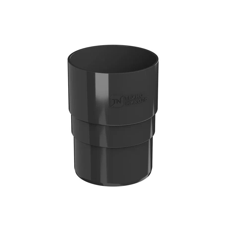 Муфта трубы ТН ПВХ, черный