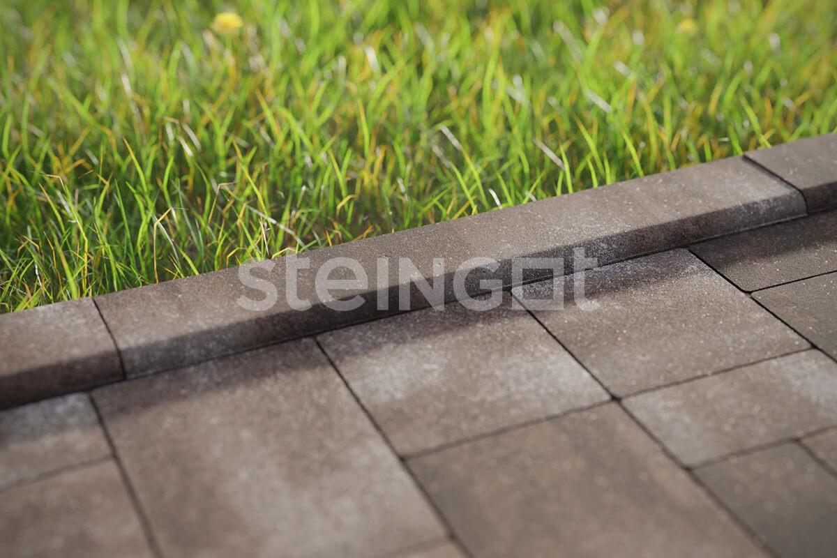 Steingot Бордюр Садовый 1000*200*80 Бурый камень (Stein Brown)