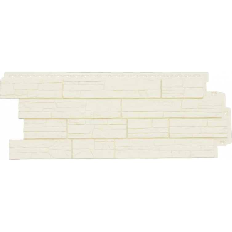 Фасадная панель Grand Line Сланец Classic Молочный