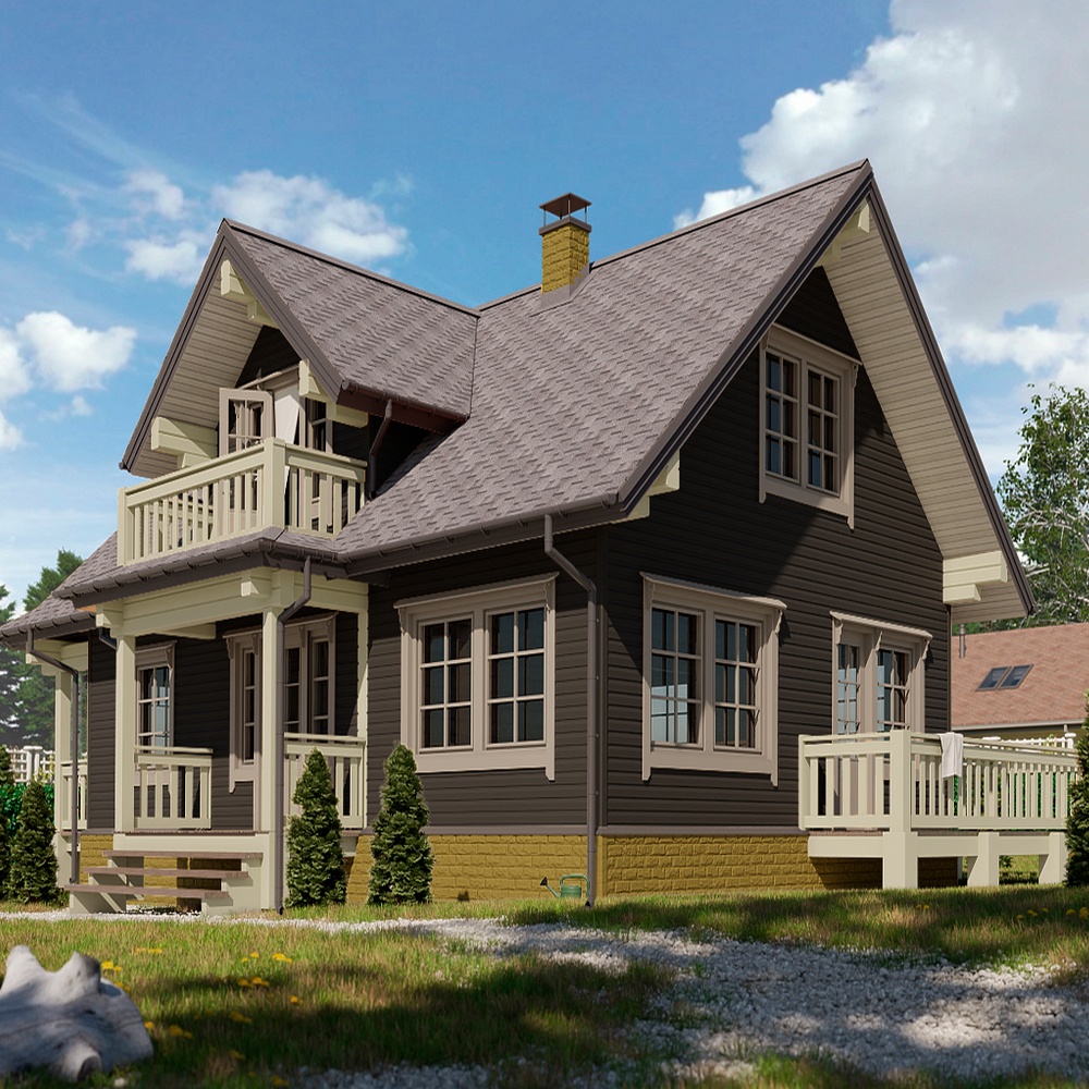 Сайдинг Docke PREMIUM D 4,5 D Корабельный брус (Графит)