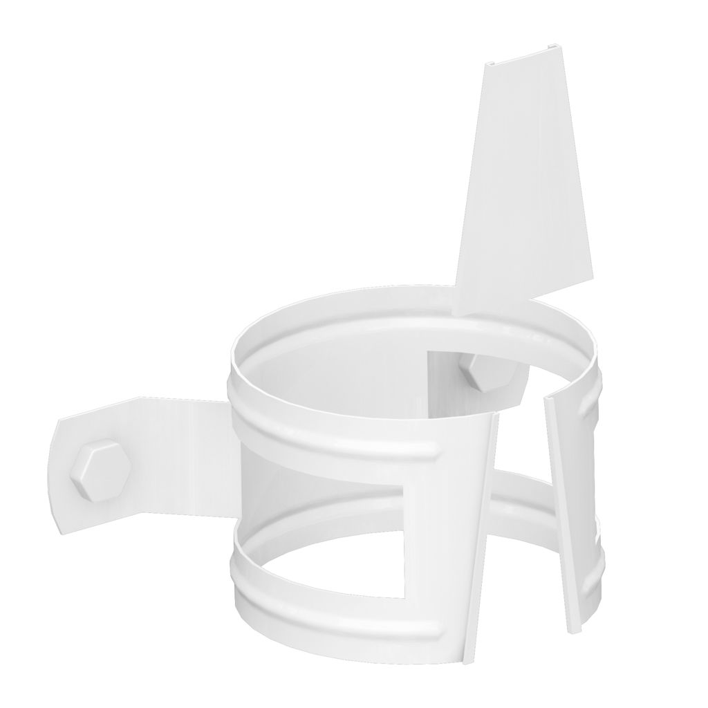 Держатель трубы D100 (на дерево) Foramina PUR D125/100, RAL 9010