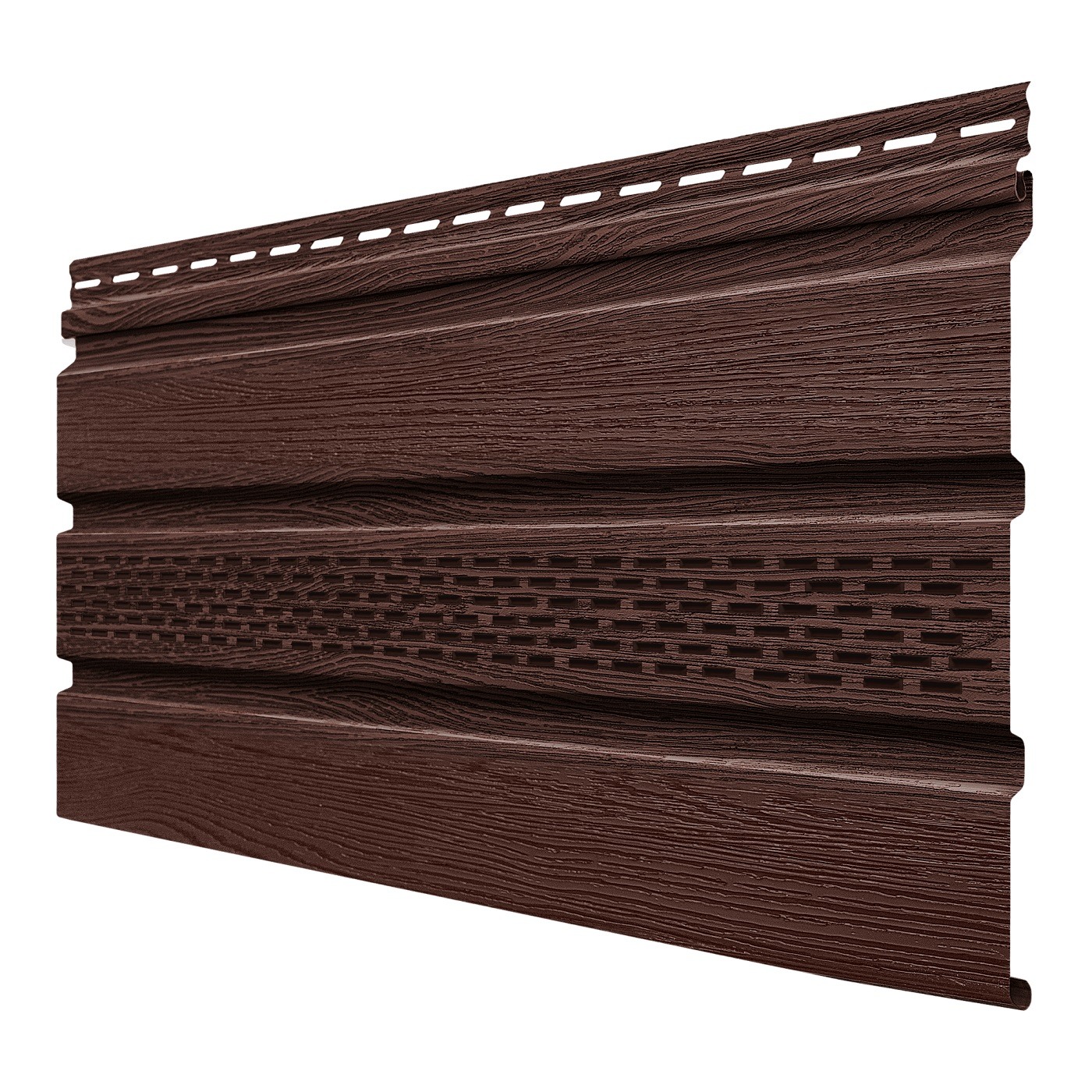 Софит ТЕХНОНИКОЛЬ Фактур, частично перфорированный, Орех