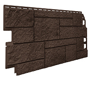 Фасадная панель ТЕХНОНИКОЛЬ ОПТИМА Песчаник Темно-коричневый