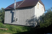 Монтаж ондулина, облицовка фасадными панелями в д. Кобона