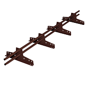 Снегозадержатель TEKTA EURO d-25(круг) 8017, 3м