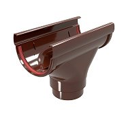 Воронка Grand Line Дизайн 135/90 ПВХ шоколадный (RAL 8017)