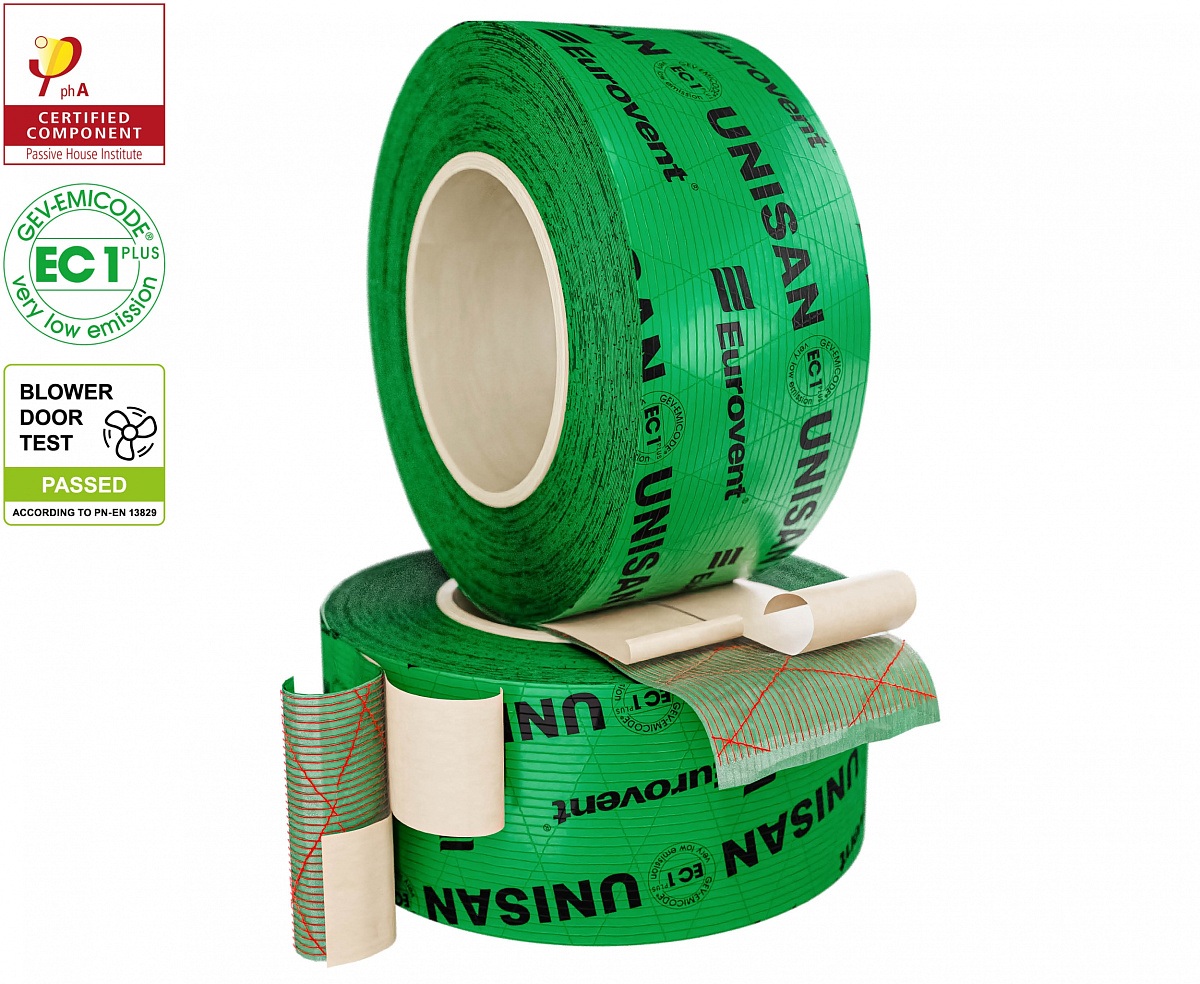 Клейкая лента Eurovent Unisan односторонняя универсальная 60 мм х 25 м