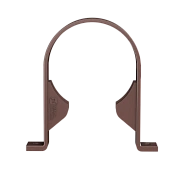 Хомут трубы ТН ПВХ, коричневый