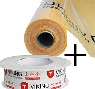 Пароизоляция Viking Barrier 2 рулона 75м2+Скотч Viking SST (комплект)