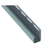 J-профиль для панелей Альта Профиль, 3000 мм серо-голубой
