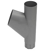 Тройник трубы D100 Foramina Freeze D125/100 grey (серый)